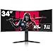 KOORUI 34 Zoll Ultrawide Curved Gaming Monitor, PC Bildschirm 165Hz, 1MS,...